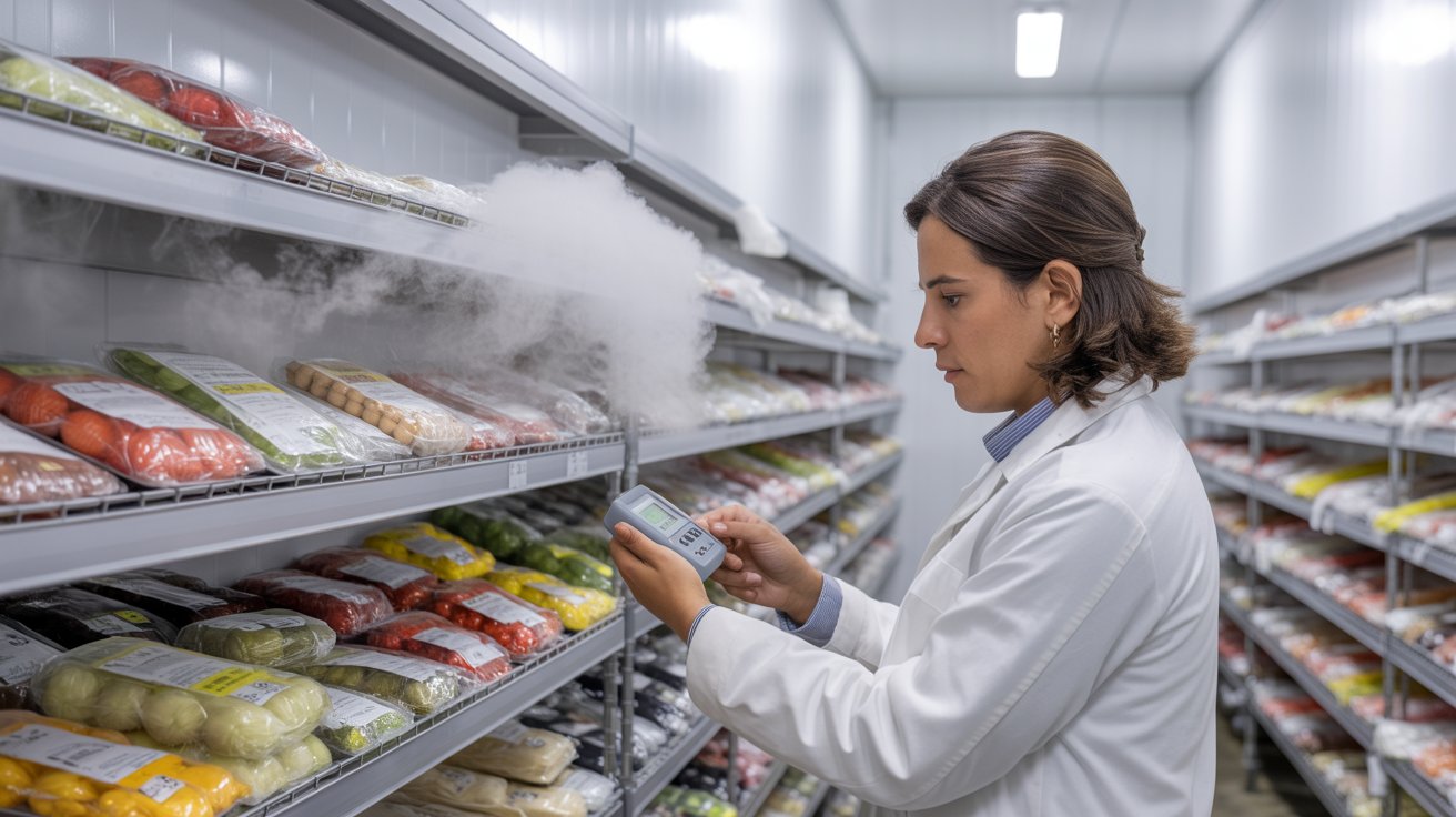Control de temperatura en cámara de frío para conservación en frío de alimentos en cadena de frío